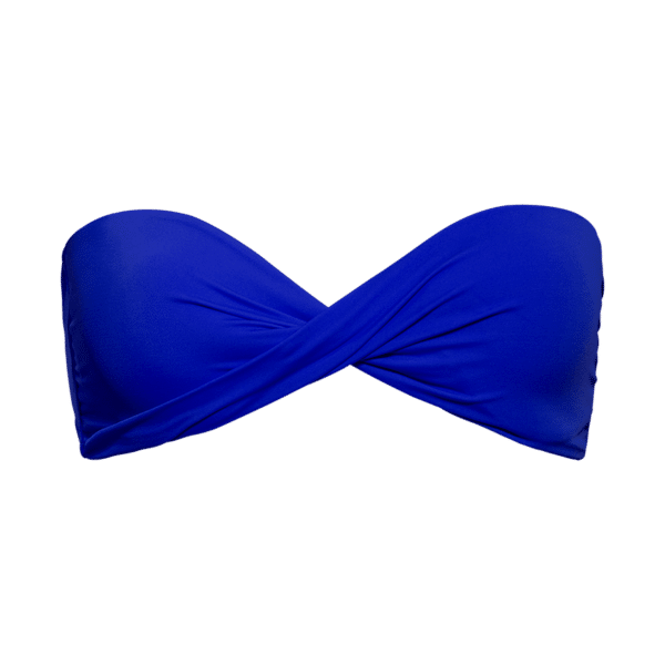 Phax Color Mix - Bikini-Top mit Drapierung blau